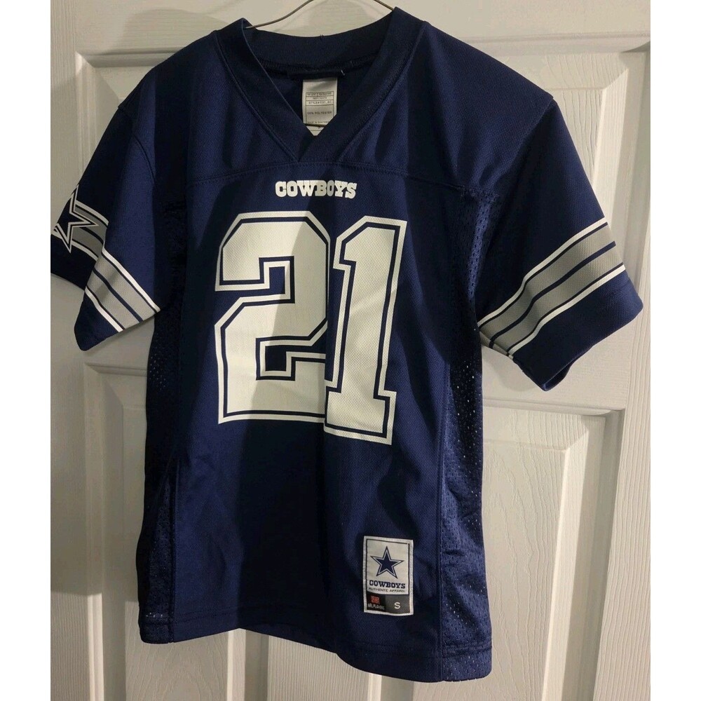 NFL Dallas Cowboys #21 ELLIOTT Jersey Size Small S Blue Football Kids Youth